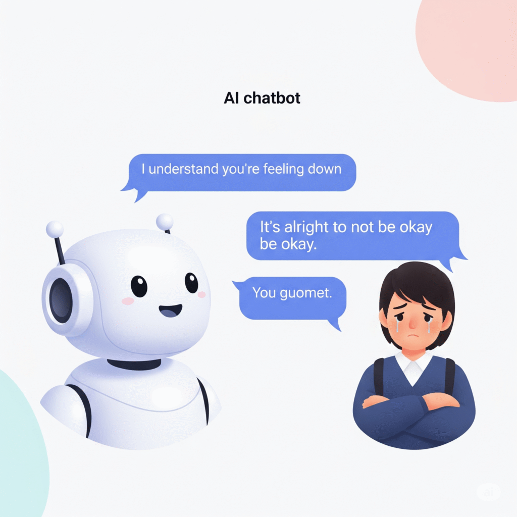 Ai Taking to sad student Curio Blend